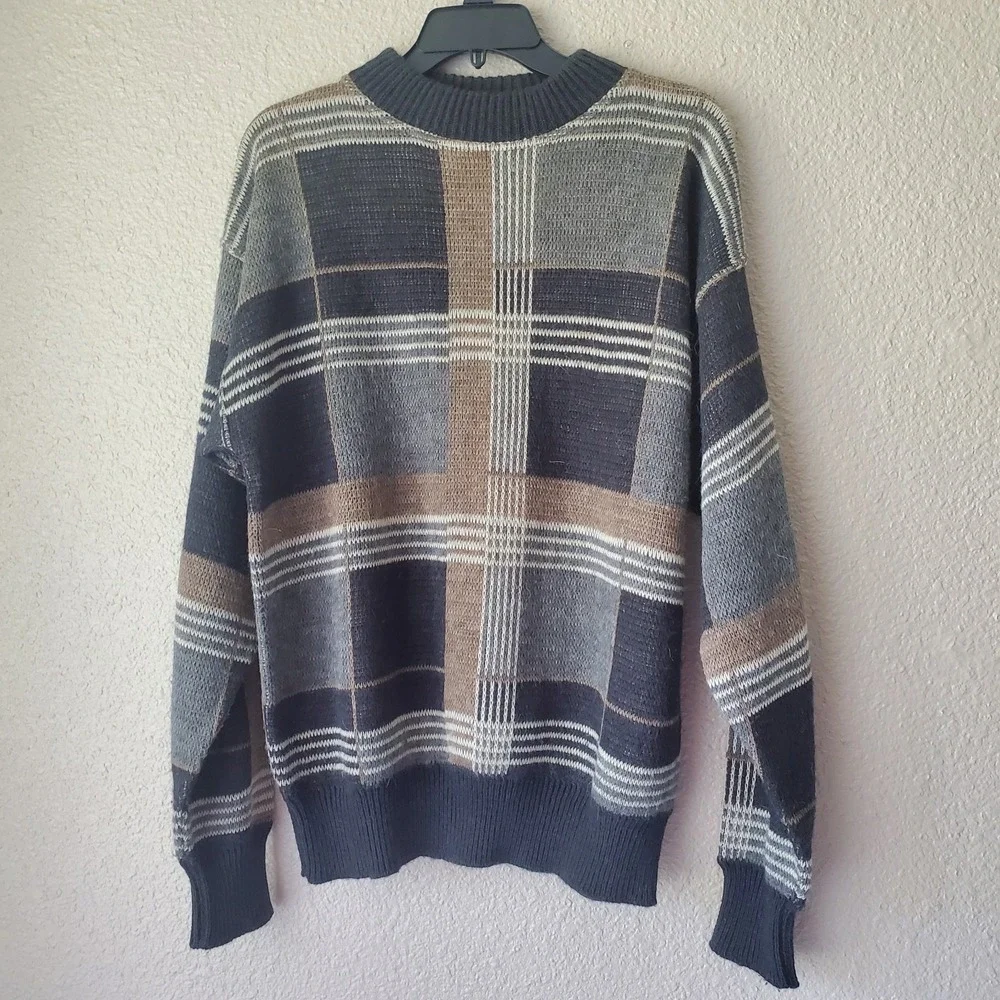 Saint Laurent Men's Plaid Sweater - Picture 1 of 6